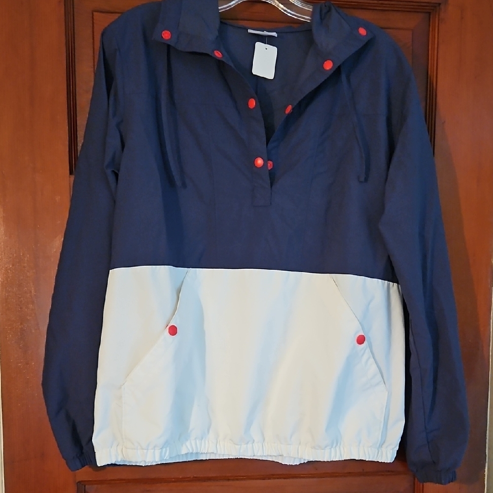 Columbia Navy & White Jacket